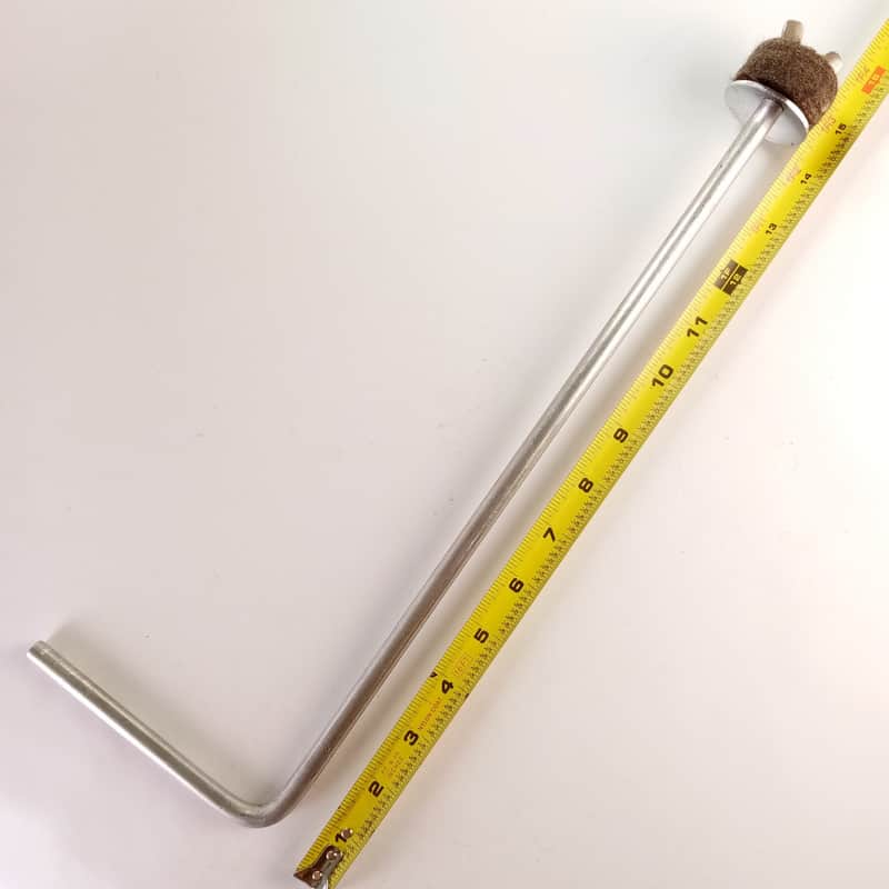 Ludwig WFL 3/8x6x13"Cymbal L-Arm Rod Aluminum Vintage40s Bass Drum Mount Holder image 1