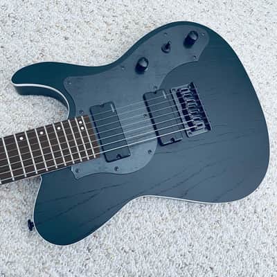 FGN J-Standard Iliad JIL72ASHDEG 7-String Electric Guitar w/ Bag - Open Pore Black image 4