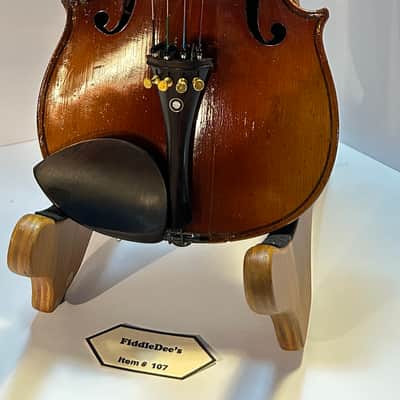 4/4 Adult Vintage Violin Unlabeled believed to be German 1910 - Varnished Maple & Spruce image 1