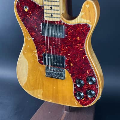 Vintage 1977 Fender Telecaster Deluxe Natural w/Non-Original Case TSU22958 image 12
