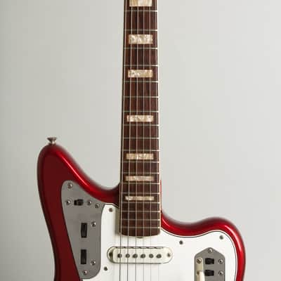 Fender Jaguar Solid Body Electric Guitar (1966), ser. #172774, original black tolex hard shell case. image 8