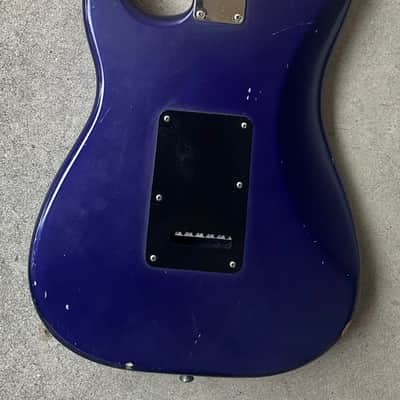 2005 Fender Satin Series Midnight Blue Standard Stratocaster MIM Setup image 8