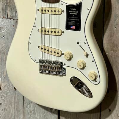 NEW Fender American Vintage II '73 Stratocaster with Rosewood Fretboard - Olympic White, In Stock and Ships Fast! Pro Set Up Included! image 5