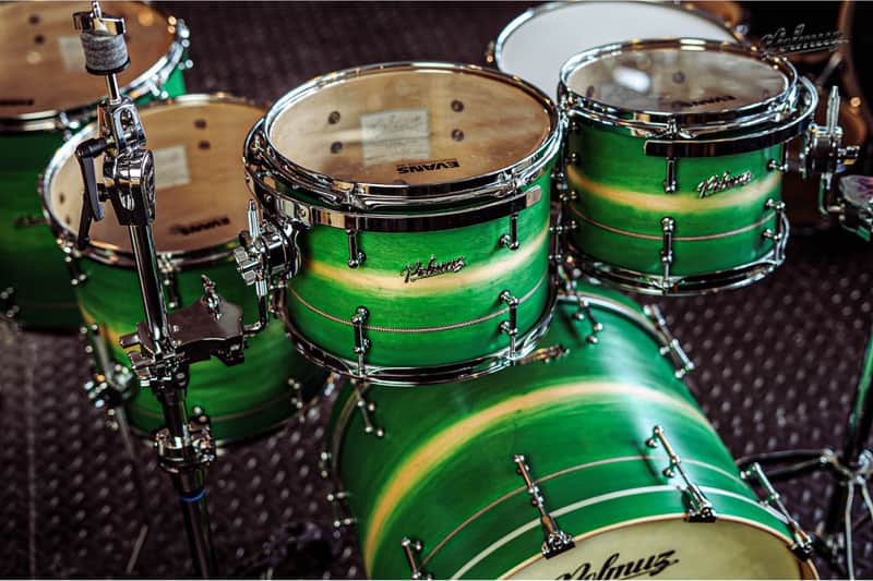 Polmuz Maple Model 1 - 22/10/12/14/16/14SD - Inlayed Artist Green to natural Fade image 1