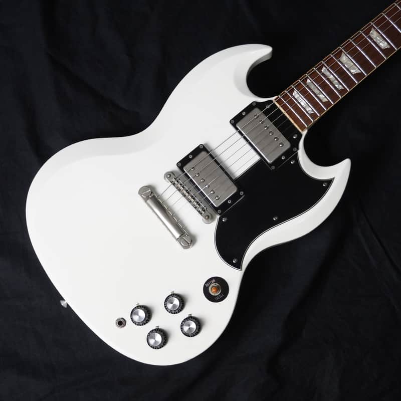 Greco SS-65 SG Standard (1990) MIJ Fujigen – White, SCREAMIN’ Humbuckers Made in Japan image 1