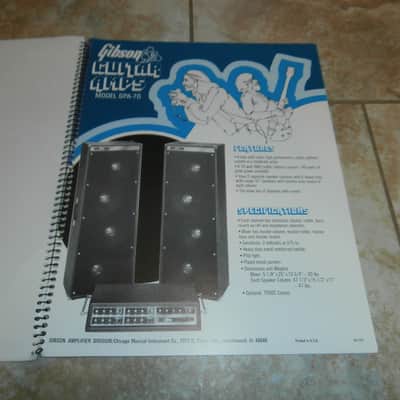 Vintage 1972 Gibson G Series Amplifier Catalog! Original Case Candy, Paperwork! image 12