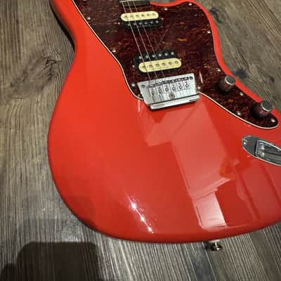 Squier Vintage modified Jaguar HH hardtail 2010s - Fiesta red image 3