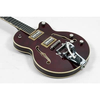 Gretsch Guitars G6659TFM Players Edition Broadkaster Jr. Center Block Bigsby Semi-Hollow Electric Guitar Regular Dark Cherry Stain image 3