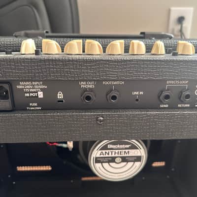 Blackstar Debut 50R 2-Channel 50-Watt 1x12" Guitar Combo 2023 - Present - Black with 2 foot switches image 3