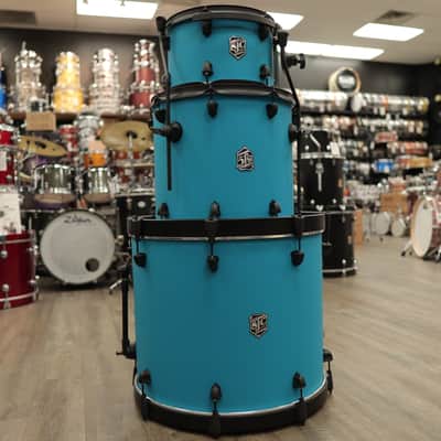 SJC Custom Drums Pathfinder Series 3-piece Shell Pack (Caribbean Blue) image 2
