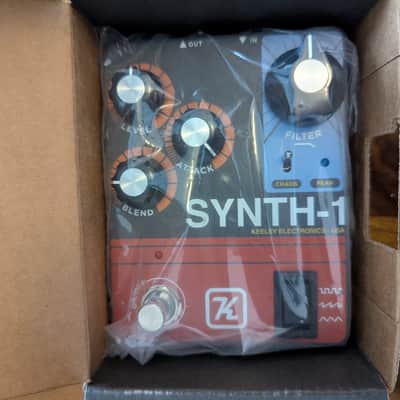 Keeley Synth 1 Reverse Attack Fuzz Wave Generator 2019 - Present - Grey / Red / Blue image 1