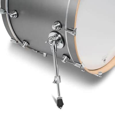 DW Limited Edition Design 3pc Drum Set 22/12/16 Titanium Satin image 6
