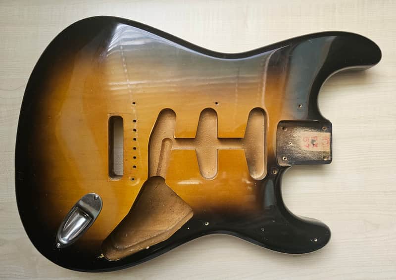 1982 Squier/Fender JV Stratocaster '57 Reissue Sunburst Body /Japanese Vintage RI Fujigen Relic/ image 1