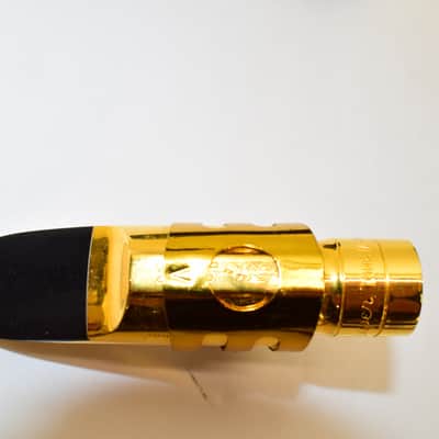 Otto Link Super ToneMaster 7 Metal Alto Saxophone Mouthpiece, Gold w/ Cover & Ligature image 2