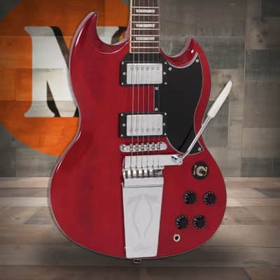 Vintage VS6V ReIssued with vintage style Vibrato - Cherry Red (VS6VCR) image 1