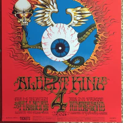 Jimi Hendrix Flying Eyeball Bill Graham Fillmore Limited Edition 1968 Concert Poster image 5