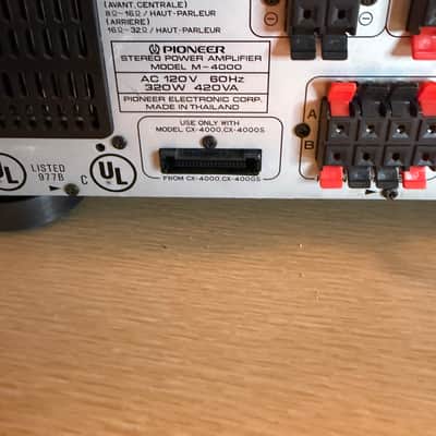 Pioneer M-4000 Power Amplifier & CX-4000 Stereo Preamp 100WPC Freshly Serviced🔥 image 12