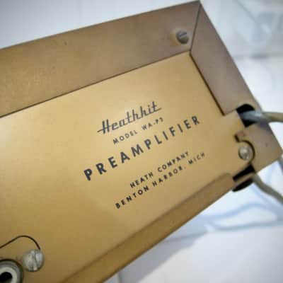 Heathkit WA-P2 Tube Vintage Preamplifier Circa-1950's-Gold image 6
