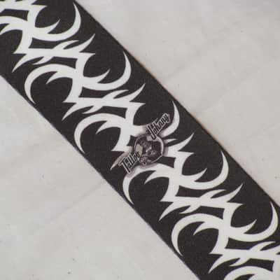 PERRI's Tattoo Johnny TRIBAL black and white polyester Guitar strap - NEW image 2