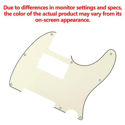 3 Ply Tele HS/HH Pickguard 8-Hole Electric Guitar Pickguard Scratch Plate for USA/Mexican Fender Modern Style Standard Tele Telecaster JT/HB-04 Ivory image 4