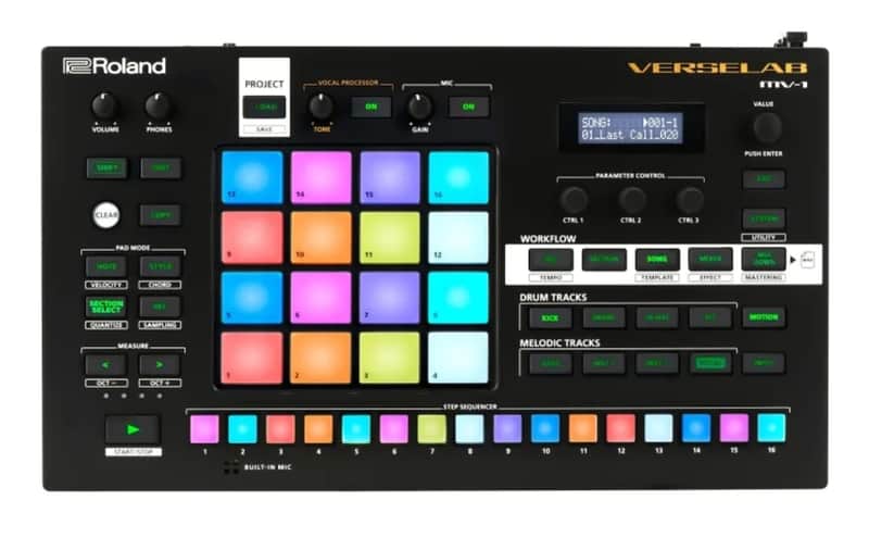 Roland Verselab MV-1 w/ Decksaver 2021 - Present - Black image 1
