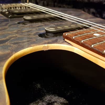2009 Tom Anderson Drop Top Charcoal Quilted Maple Alder SSH HSS SA2R SA2 HN2+ image 12