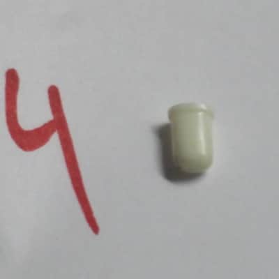 FIVE USED Slider CAPS for GE7 Equalizer or GE7B Bass Equalizer [all caps have visible cracks: 3 caps have hair-line cracks / one cap slightly wider crack(s) / one cap has bigger gap-crack(s)] AS IS & 1 new grommet image 19