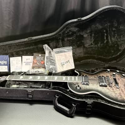 2026 Gibson Mark Morton Les Paul Modern Quilt - Translucent Ebony Burst Satin - 8 Lbs 1.1 oz image 3