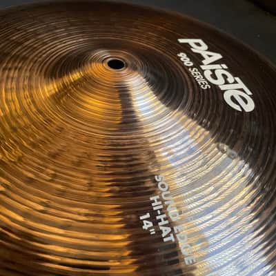 Paiste 14" 900 Series Sound Edge Hi-Hat Cymbals (Pair) - Traditional image 2