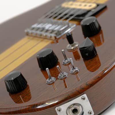 Aria Pro II TS-600 Tri-Sound Series Natural w/ Neck-Thru Construction, Versatile Electronics image 8