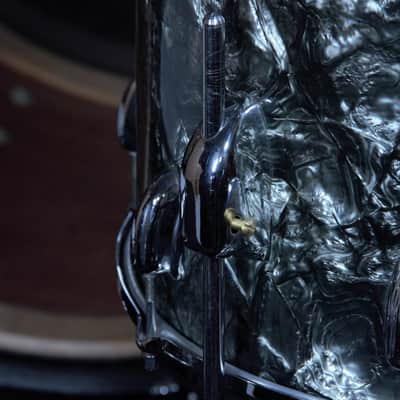 Slingerland Vintage 1965 Black Diamond Pearl 4 Piece Shell Pack image 6