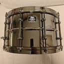Ludwig LU0814 Universal Brass 8x14" Snare Drum with Die-Cast Hoops 2022 - Present - Black Nickel over Brass with Black Nickel Hardware