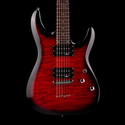 Used Schecter C-6 Plus Cherry Burst Electric Guitar No Can No Bag image 1