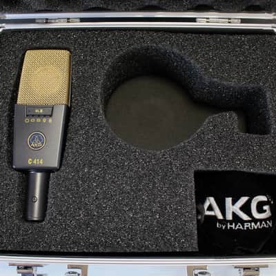 AKG C414 XLII Large Diaphragm Multipattern Condenser Microphone 2010s - Black image 2
