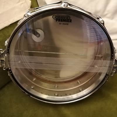 Ludwig No. 410 Super-Sensitive 5x14" Aluminum Snare Drum with Keystone Badge 1969 image 7