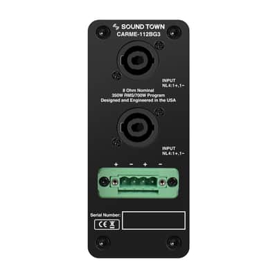 CARME-112BG3 | CARME Series 12" 700W 2-Way Professional PA DJ Speaker, Black w/Titanium Driver for Installation, Live Sound, Karaoke, Bar, Church image 5