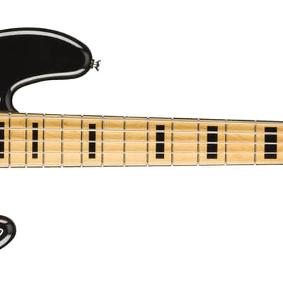 Mint Fender Squier Classic Vibe '70s 5-String Electric Jazz Bass, Gloss Black Finish