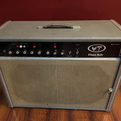 Vibration Technology (VT) Phasor Twin 60 watt amp 1975 Grey image 1