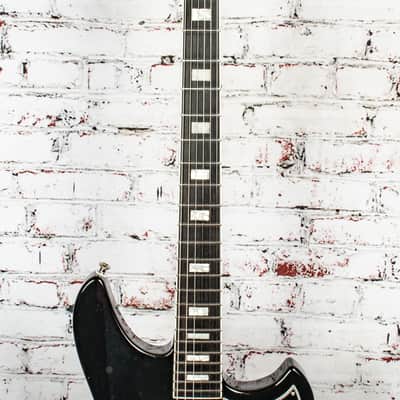 Bilt El Hombre Electric Guitar, Black w/ Lollar Jazzmaster Pickups & Case x7050 (USED) image 3