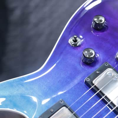 ESP E-II Horizon NT-II Quilted Maple Top Blue Purple Gradation El. Guitar w/Case image 11