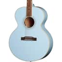 Epiphone J-180 LS Acoustic-Electric Guitar), Frost Blue, with Case