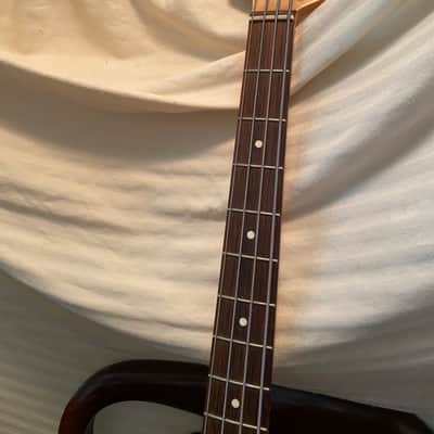 fender squirer p bass guitar left handed 1997 black image 4