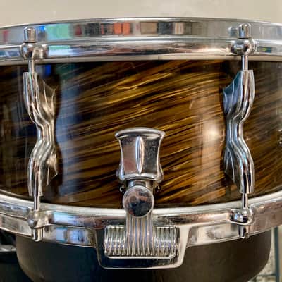 PREMIER 'ROYAL ACE' SNARE, 14" X 5.5", LATE ‘60S – EARLY ‘70S, MAHOGANY DUROPLAST image 2