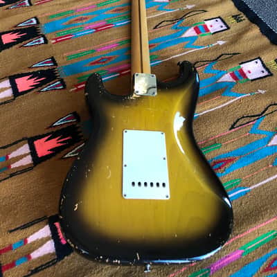 1957 Fender Stratocaster 2TSB Sunburst Refinished Body & Neck image 17