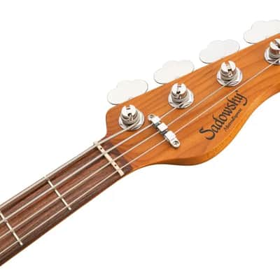 Sadowsky MetroExpress 21-Fret Hybrid P/J Bass, Morado Fingerboard, 4-String - Solid Candy Apple Orange Metallic High Polish image 7