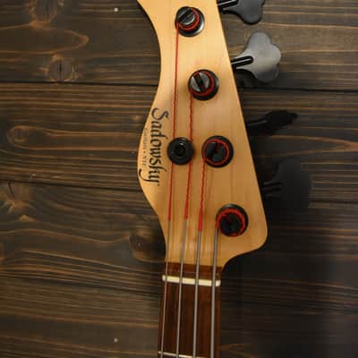 Sadowsky NYC 21 4 string Bass guitar Lefty Quilted Maple Tobacco Burst USA Made lefty image 6