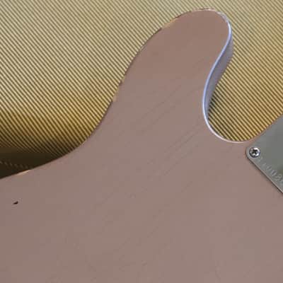 2017 K-Line Truxton Thinline Electric Guitar Factory Relic Rose Gold + HSC image 13