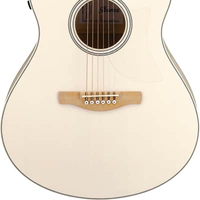 Ibanez Advanced Acoustic AAM370E Guitar Open Pore Antique White image 3