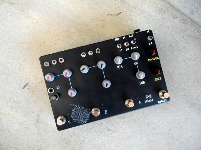 dpFX Pedals - 3-Loop Parallel STEREO Blender / FX Loop switcher [v3.0],  w/ EQ, phase reverse, Tails, headphones-out image 1