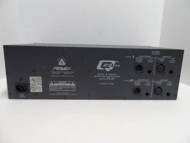 Peavey Q231FX Dual 31-Band 1/3 Octave Equalizer FLS EQ X FEEDBACK